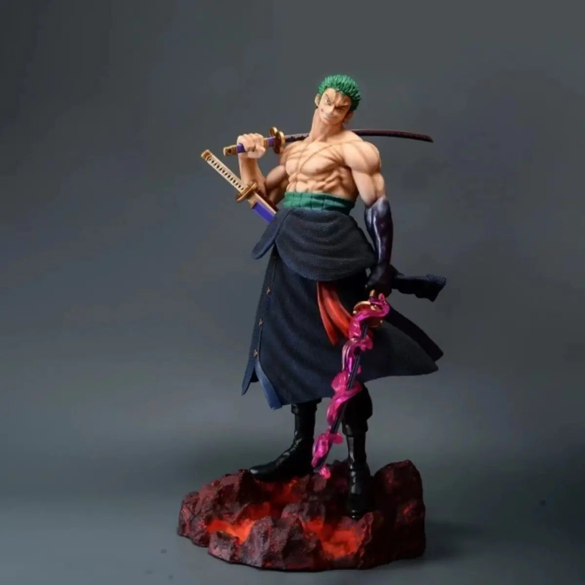 One Piece Anime Large 50cm Five-Headed Eagle Carrying Knife Domineering Zoro Collectible Statue Model Figure Ornament Gifts One Piece Anime Large 50cm Five-Headed Eagle Carrying Knife Domineering Zoro Collectible Statue Model Figure Ornament Gifts